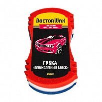 DW8611R Губка автомобильная "Великолепный блеск"245х135х70мм CAR SPONGE "BRILLIANT SHINE" 1шт/20шт.